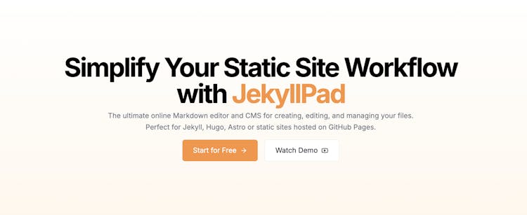 Online Markdown & YAML Editor & Static Site CMS